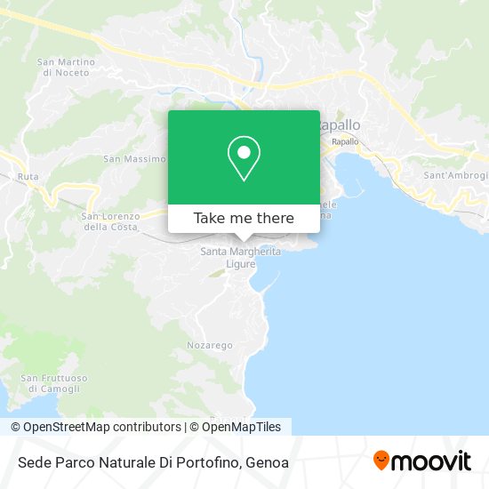 Sede Parco Naturale Di Portofino map