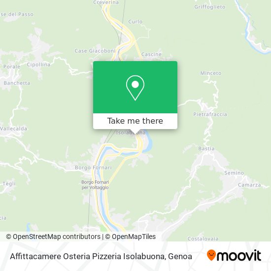 Affittacamere Osteria Pizzeria Isolabuona map