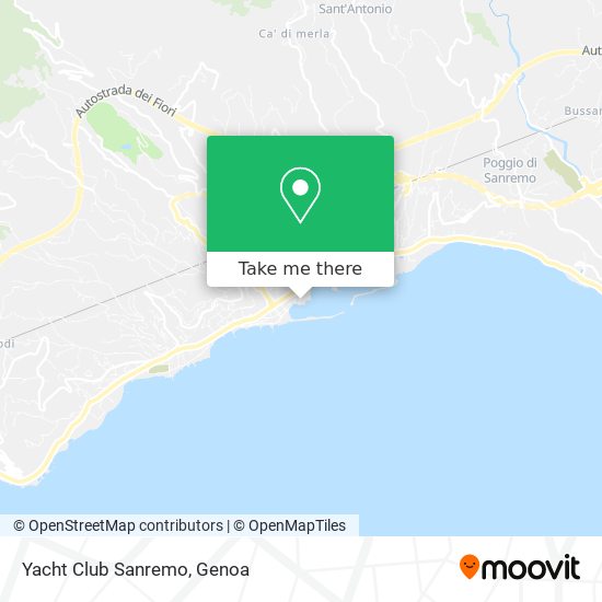 Yacht Club Sanremo map