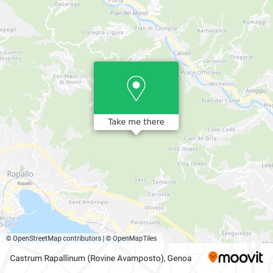 Castrum Rapallinum (Rovine Avamposto) map