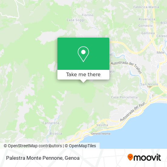Palestra Monte Pennone map