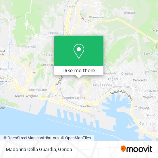 Madonna Della Guardia map