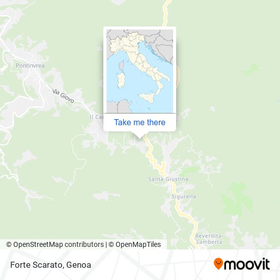 Forte Scarato map