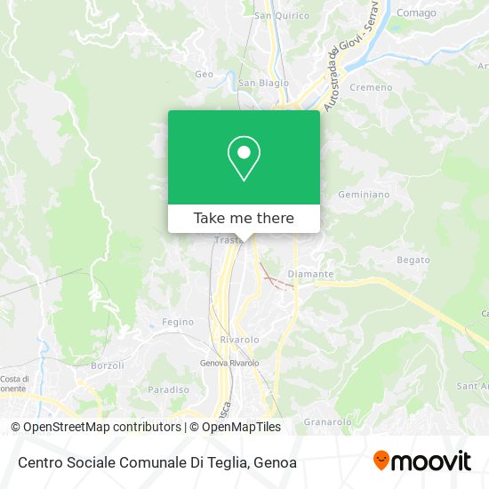 Centro Sociale Comunale Di Teglia map