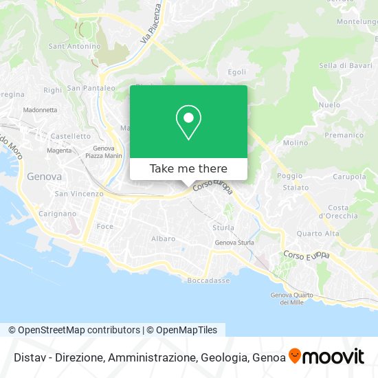 Distav - Direzione, Amministrazione, Geologia map