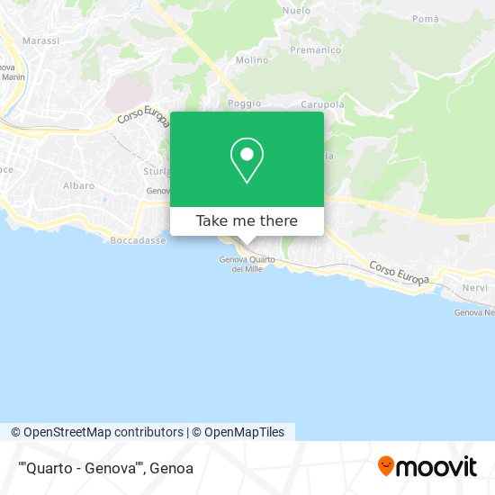 ""Quarto - Genova"" map