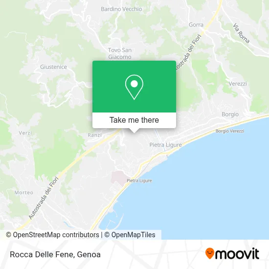 Rocca Delle Fene map