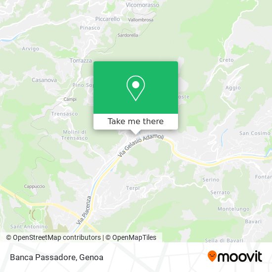 Banca Passadore map