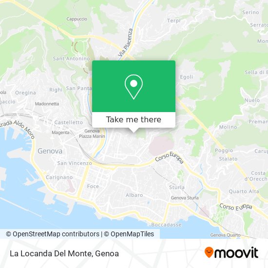 La Locanda Del Monte map