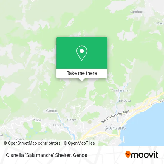 Cianella 'Salamandre' Shelter map