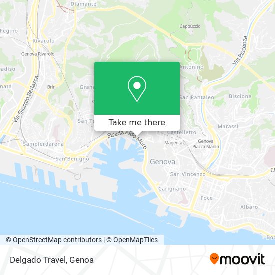 Delgado Travel map