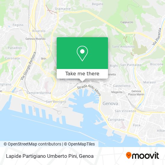 Lapide Partigiano Umberto Pini map