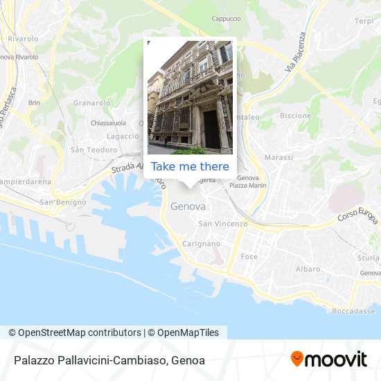 Palazzo Pallavicini-Cambiaso map