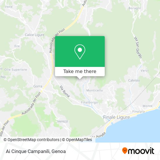 Ai Cinque Campanili map