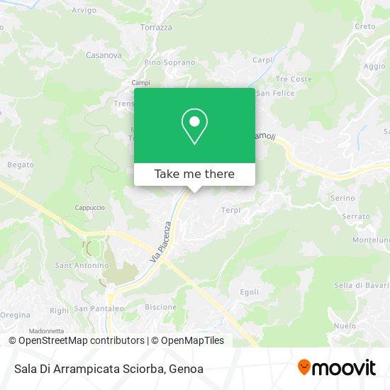 Sala Di Arrampicata Sciorba map