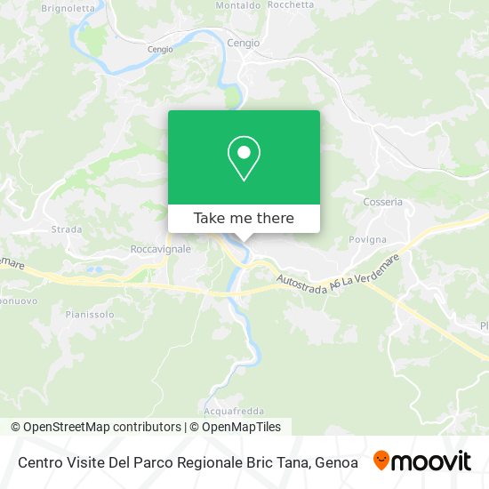 Centro Visite Del Parco Regionale Bric Tana map