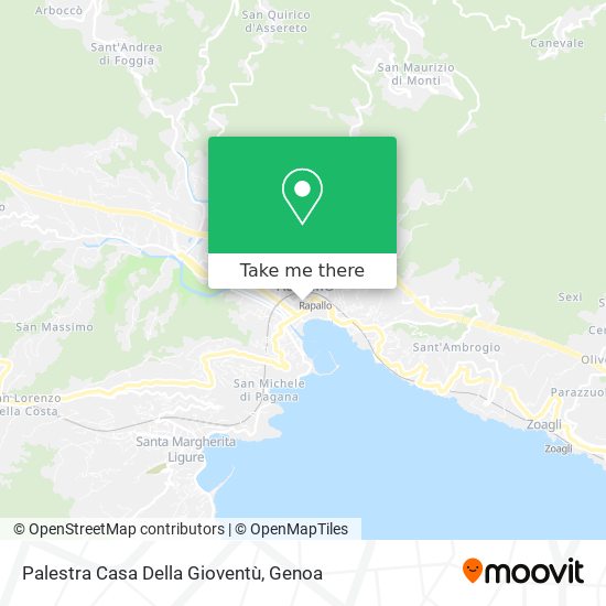 Palestra Casa Della Gioventù map