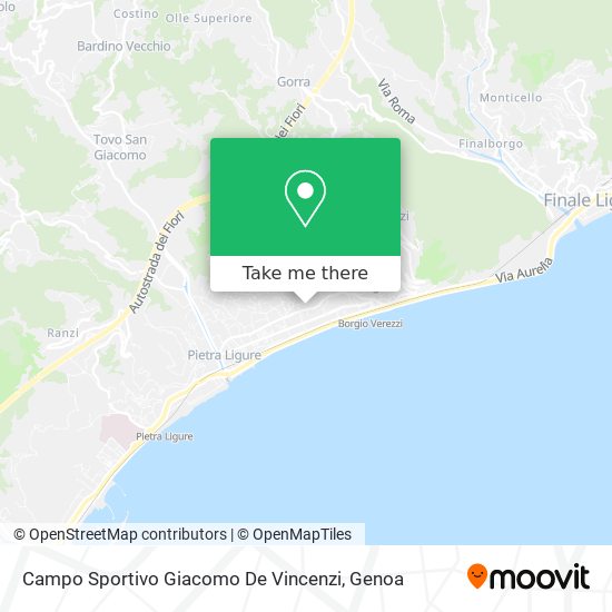 Campo Sportivo Giacomo De Vincenzi map