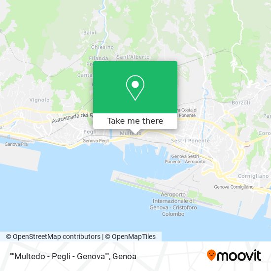 ""Multedo - Pegli - Genova"" map