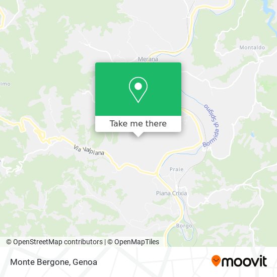 Monte Bergone map