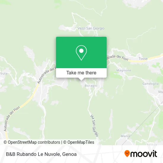 B&B Rubando Le Nuvole map