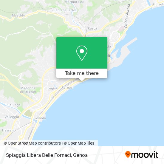 Spiaggia Libera Delle Fornaci map