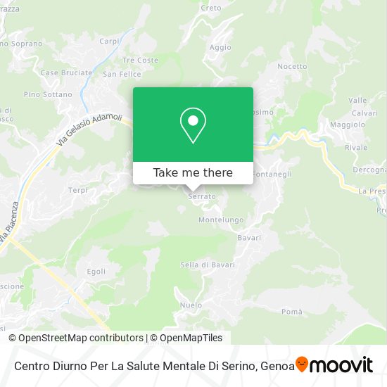 Centro Diurno Per La Salute Mentale Di Serino map
