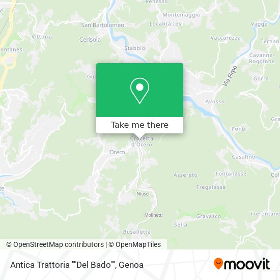 Antica Trattoria ""Del Bado"" map