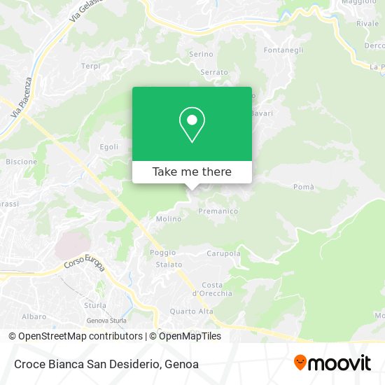 Croce Bianca San Desiderio map