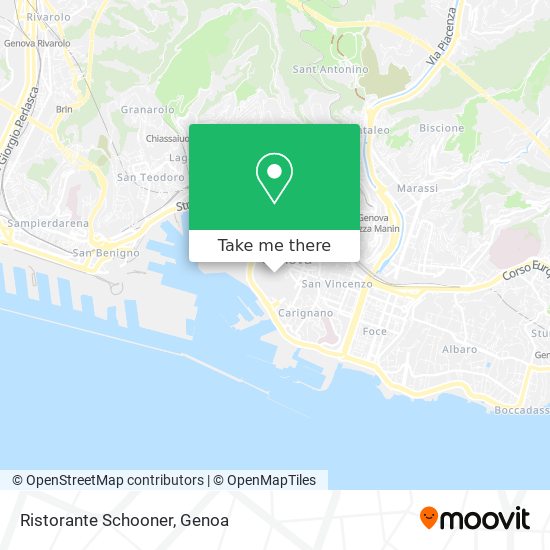 Ristorante Schooner map