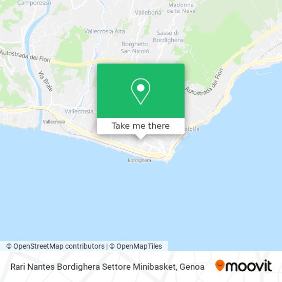 Rari Nantes Bordighera Settore Minibasket map