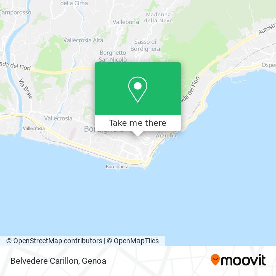 Belvedere Carillon map