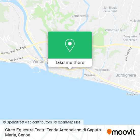 Circo Equestre Teatri Tenda Arcobaleno di Caputo Maria map