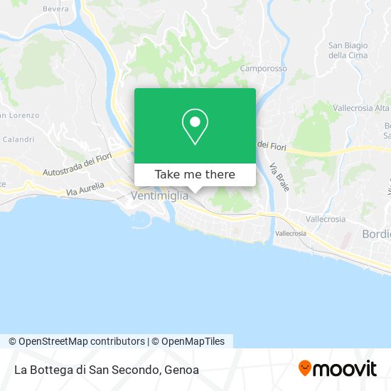 La Bottega di San Secondo map