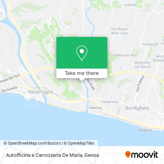 Autofficina e Carrozzeria De Maria map