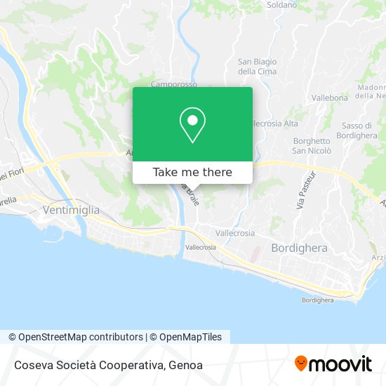 Coseva Società Cooperativa map