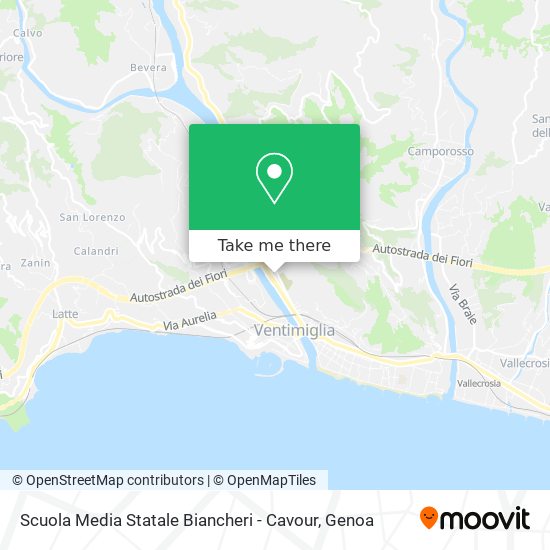 Scuola Media Statale Biancheri - Cavour map