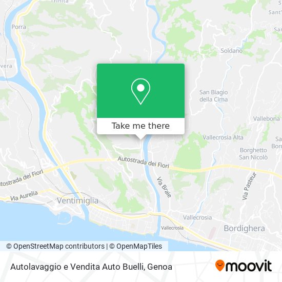 Autolavaggio e Vendita Auto Buelli map