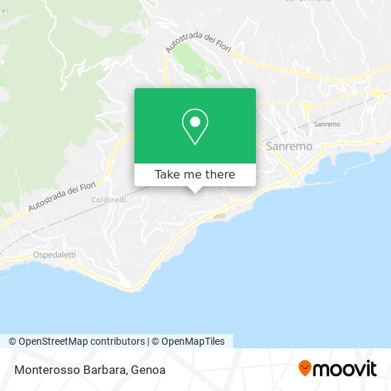 Monterosso Barbara map