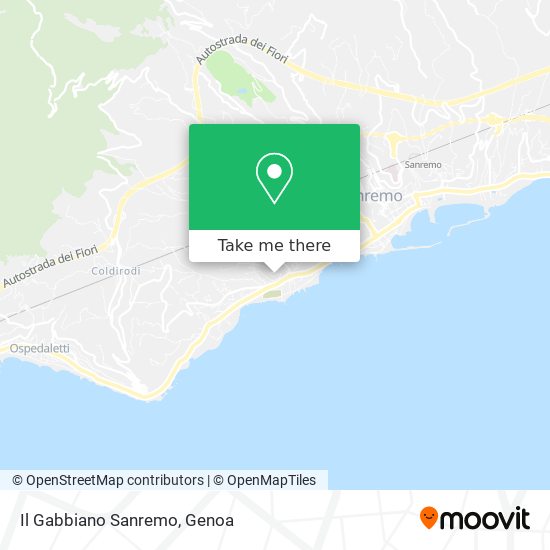 Il Gabbiano Sanremo map