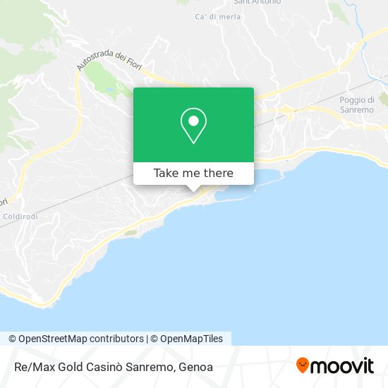 Re/Max Gold Casinò Sanremo map