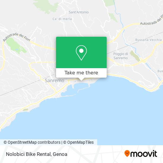 Nolobici Bike Rental map