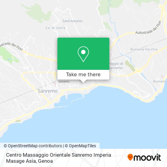 Centro Massaggio Orientale Sanremo Imperia Masage Asia map