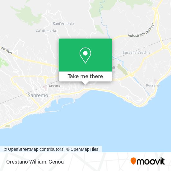 Orestano William map