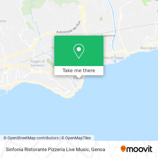 Sinfonia Ristorante Pizzeria Live Music map