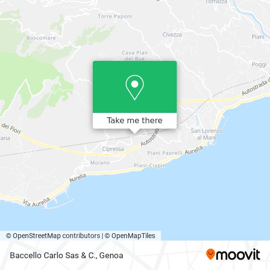 Baccello Carlo Sas & C. map