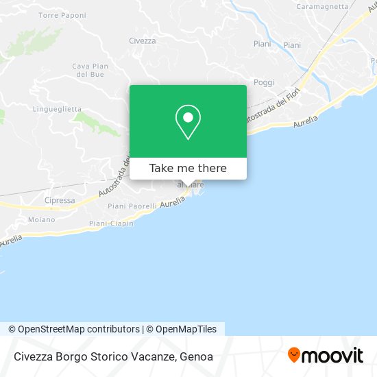 Civezza Borgo Storico Vacanze map