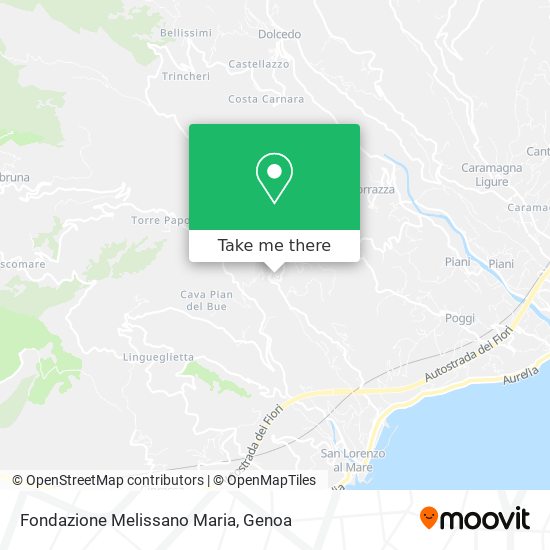 Fondazione Melissano Maria map