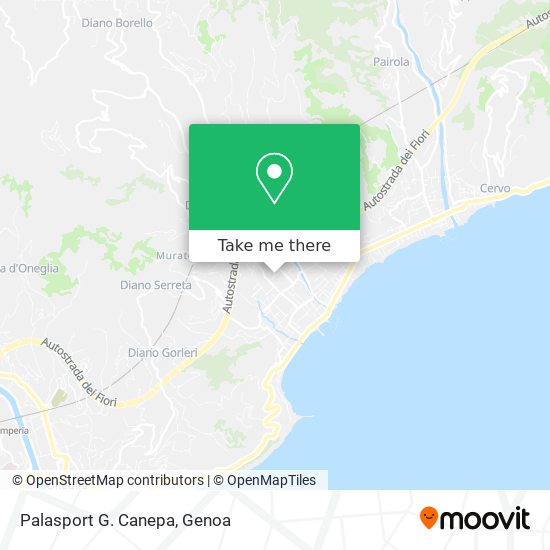 Palasport G. Canepa map