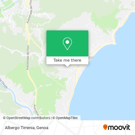 Albergo Tirrenia map